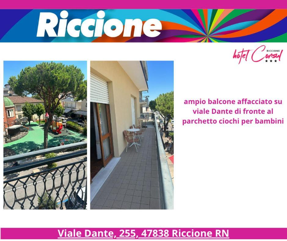 La Plata Hotel - Con Piscina Riccione Zewnętrze zdjęcie