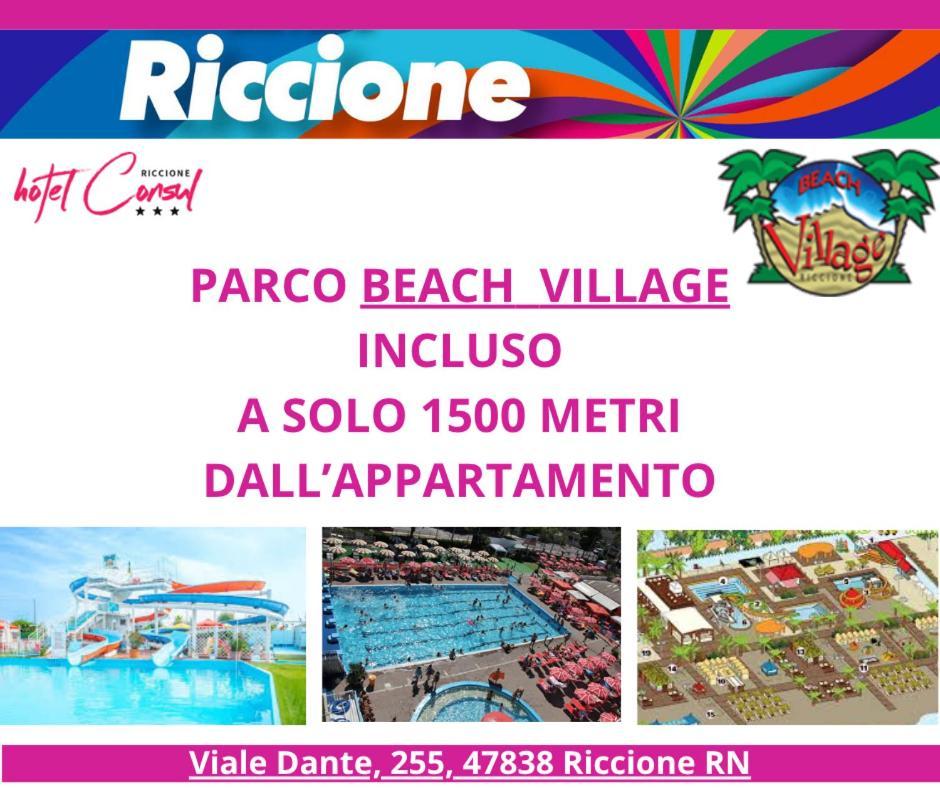 La Plata Hotel - Con Piscina Riccione Zewnętrze zdjęcie